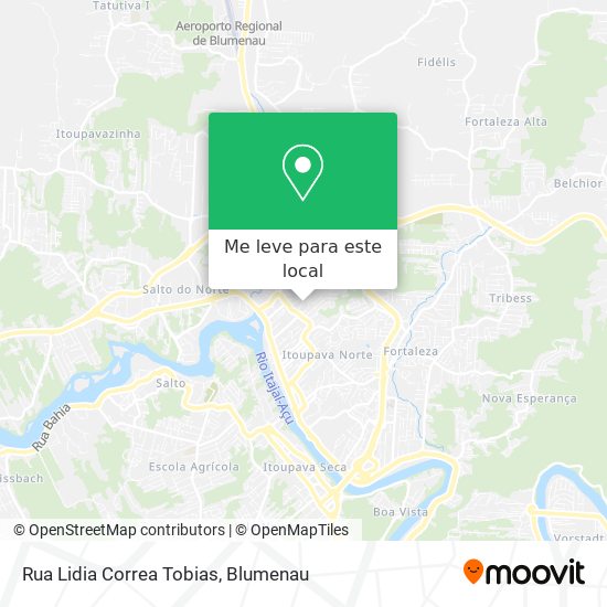 Rua Lidia Correa Tobias mapa