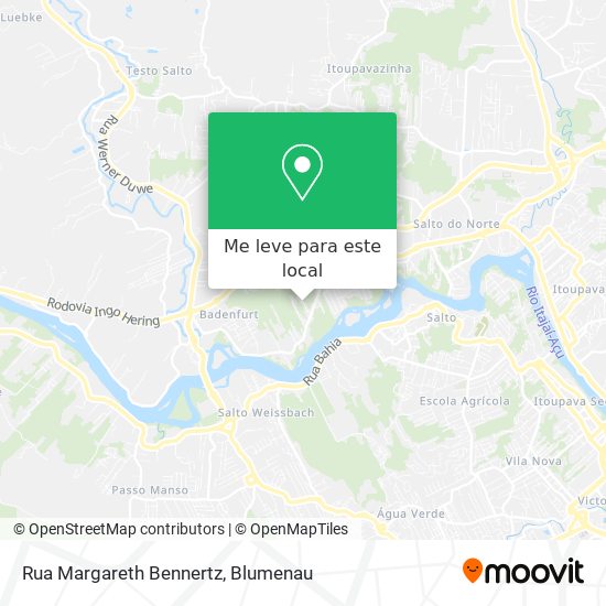 Rua Margareth Bennertz mapa