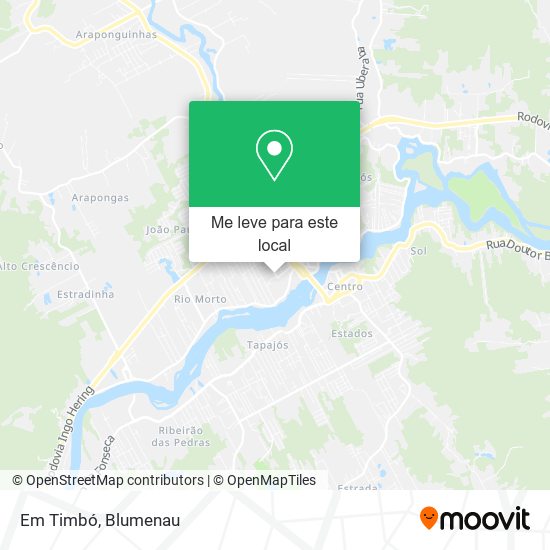 Em Timbó mapa