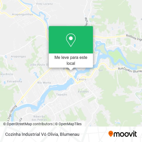 Cozinha Industrial Vó Olivia mapa