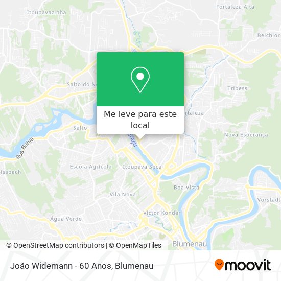João Widemann - 60 Anos mapa