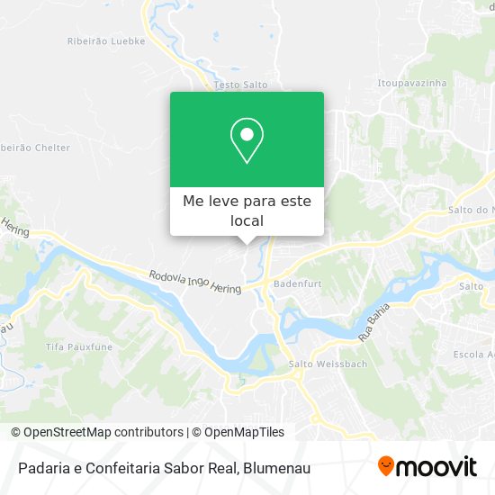 Padaria e Confeitaria Sabor Real mapa