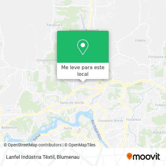 Lanfel Indústria Têxtil mapa