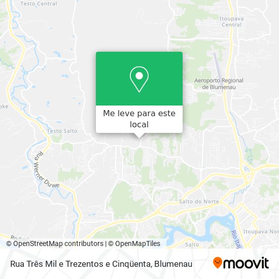 Rua Três Mil e Trezentos e Cinqüenta mapa