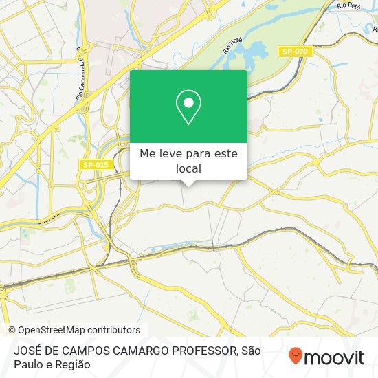 JOSÉ DE CAMPOS CAMARGO PROFESSOR mapa