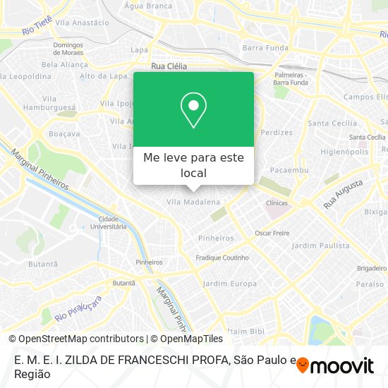 E. M. E. I. ZILDA DE FRANCESCHI PROFA mapa