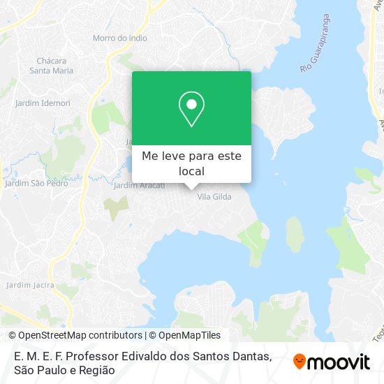 E. M. E. F. Professor Edivaldo dos Santos Dantas mapa