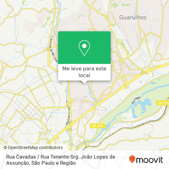 Rua Cavadas / Rua Tenente-Srg. João Lopes de Assunção mapa