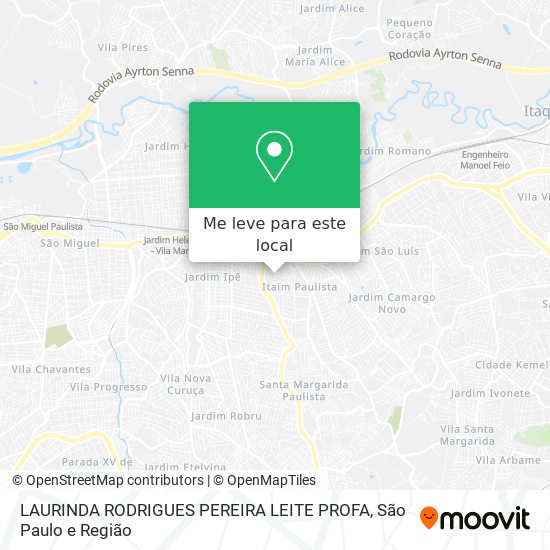 LAURINDA RODRIGUES PEREIRA LEITE PROFA mapa