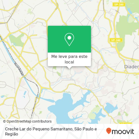 Creche Lar do Pequeno Samaritano mapa