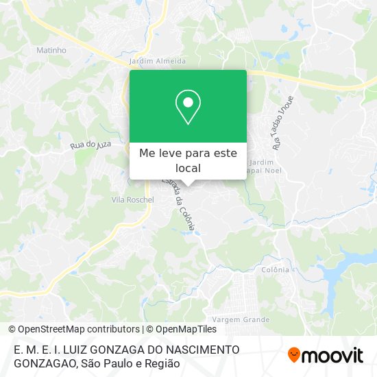 E. M. E. I. LUIZ GONZAGA DO NASCIMENTO GONZAGAO mapa