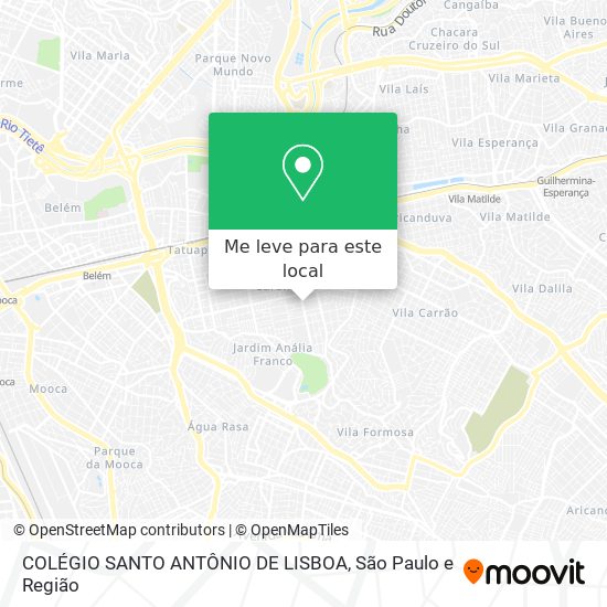 COLÉGIO SANTO ANTÔNIO DE LISBOA mapa