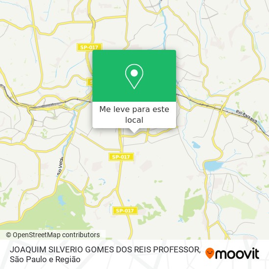 JOAQUIM SILVERIO GOMES DOS REIS PROFESSOR mapa