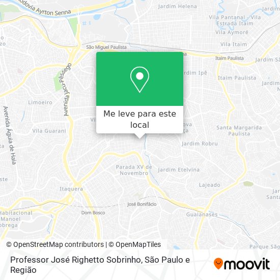 Professor José Righetto Sobrinho mapa