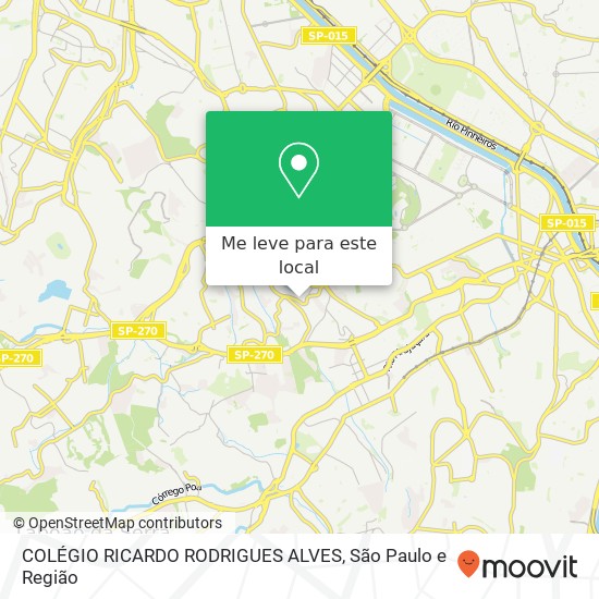 COLÉGIO RICARDO RODRIGUES ALVES mapa