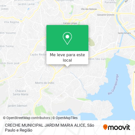 CRECHE MUNICIPAL JARDIM MARIA ALICE mapa