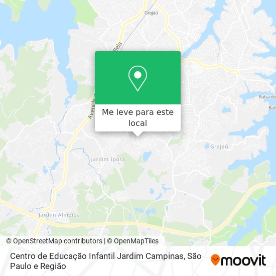 Centro de Educação Infantil Jardim Campinas mapa
