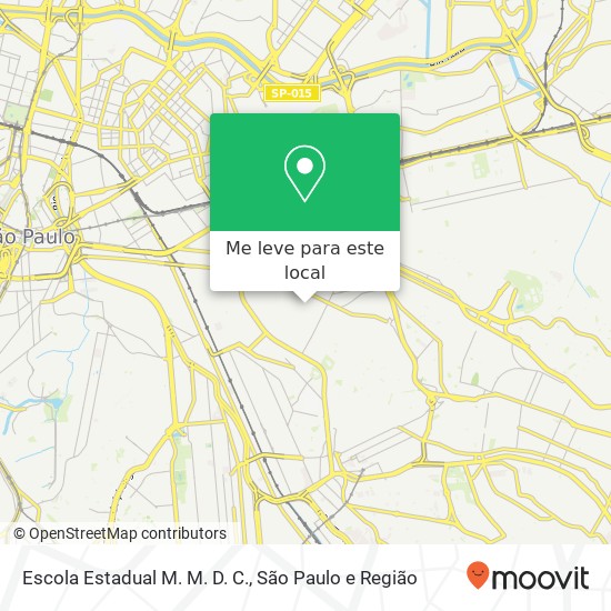 Escola Estadual M. M. D. C. mapa