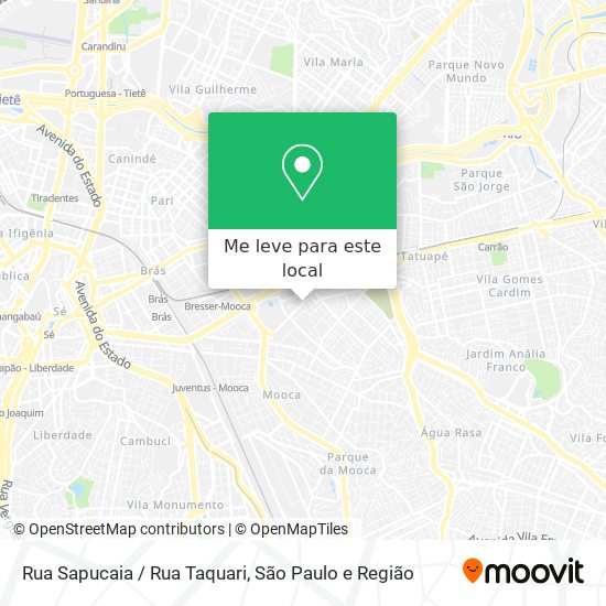 Rua Sapucaia / Rua Taquari mapa