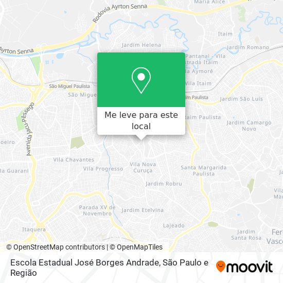 Escola Estadual José Borges Andrade mapa