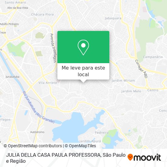 JULIA DELLA CASA PAULA PROFESSORA mapa