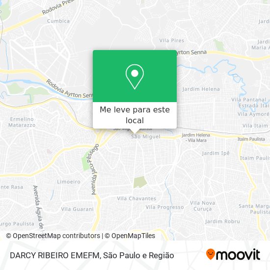 DARCY RIBEIRO EMEFM mapa