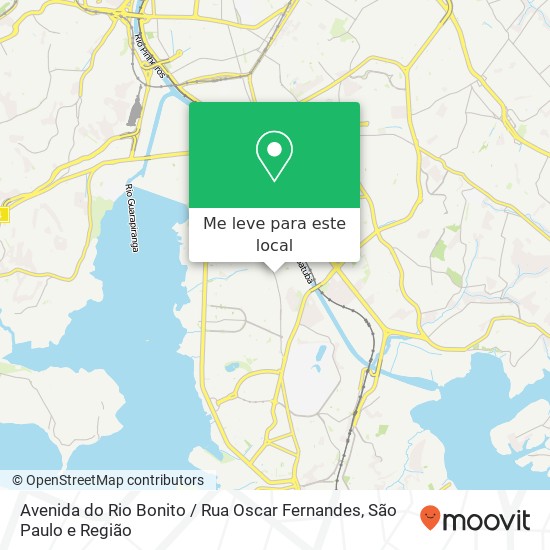 Avenida do Rio Bonito / Rua Oscar Fernandes mapa