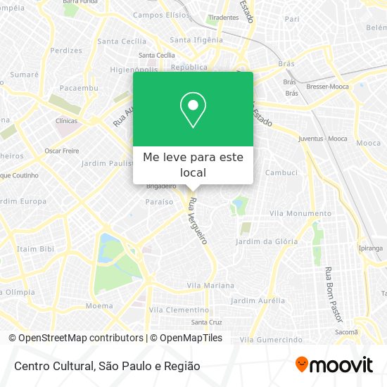 Centro Cultural mapa