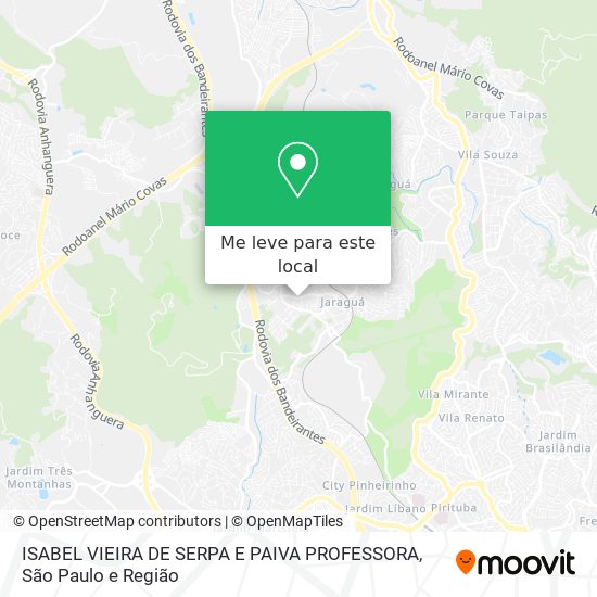 ISABEL VIEIRA DE SERPA E PAIVA PROFESSORA mapa