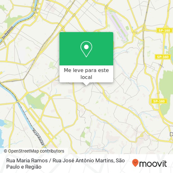 Rua Maria Ramos / Rua José Antônio Martins mapa