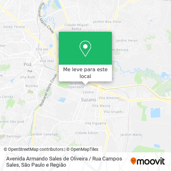 Avenida Armando Sales de Oliveira / Rua Campos Sales mapa