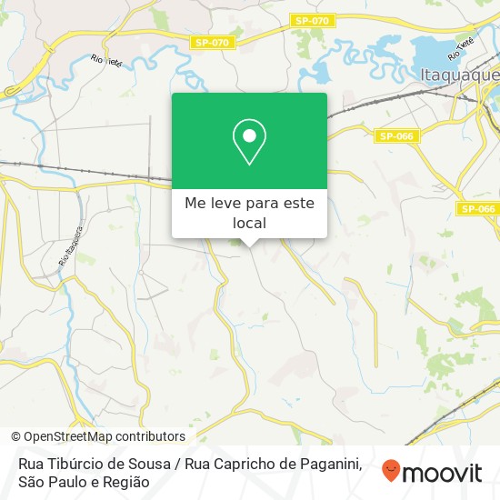 Rua Tibúrcio de Sousa / Rua Capricho de Paganini mapa