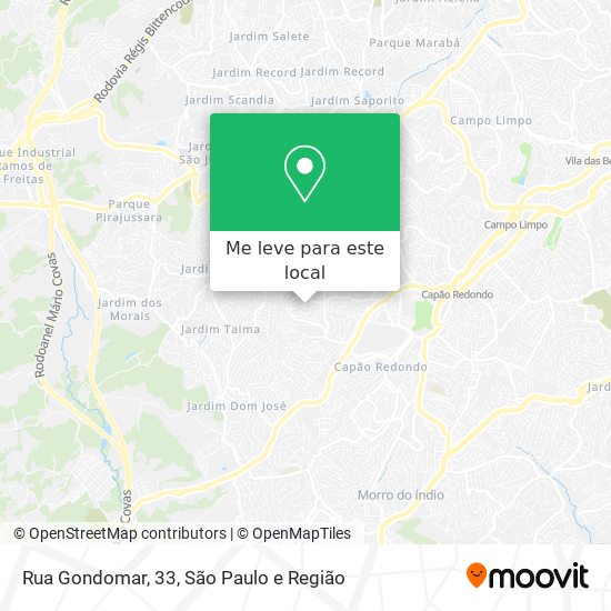 Rua Gondomar, 33 mapa