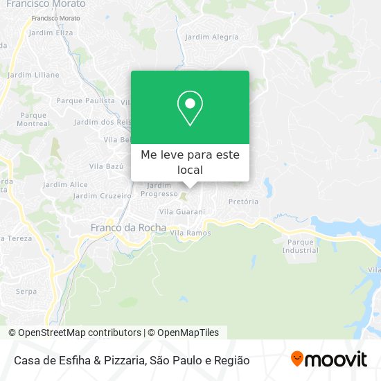 Casa de Esfiha & Pizzaria mapa