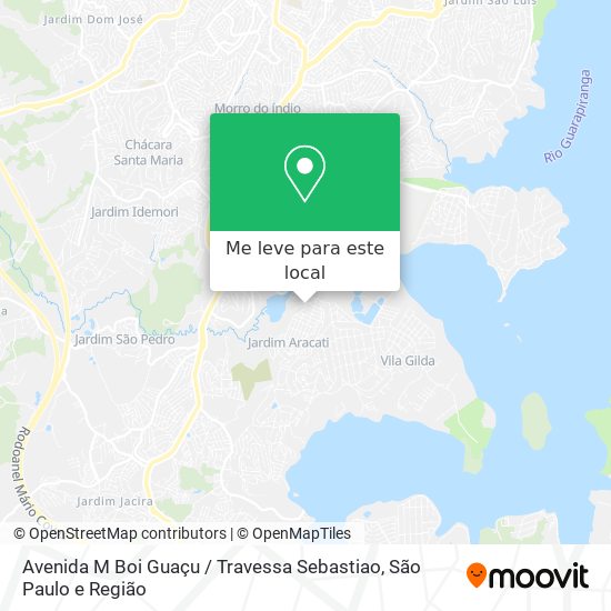 Avenida M Boi Guaçu / Travessa Sebastiao mapa