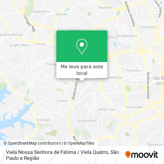 Viela Nossa Senhora de Fátima / Viela Quatro mapa