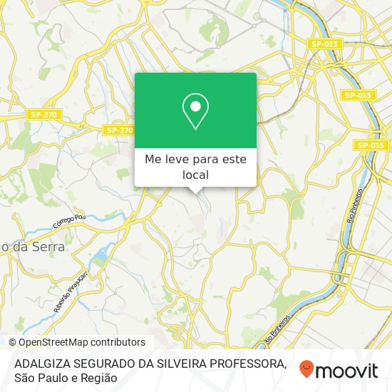 ADALGIZA SEGURADO DA SILVEIRA PROFESSORA mapa
