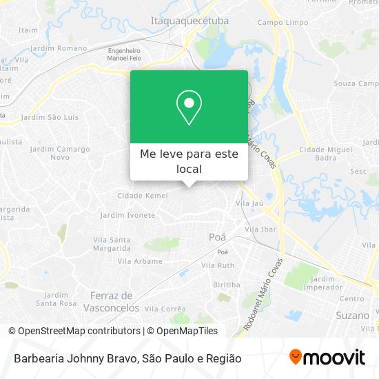 Barbearia Johnny Bravo mapa