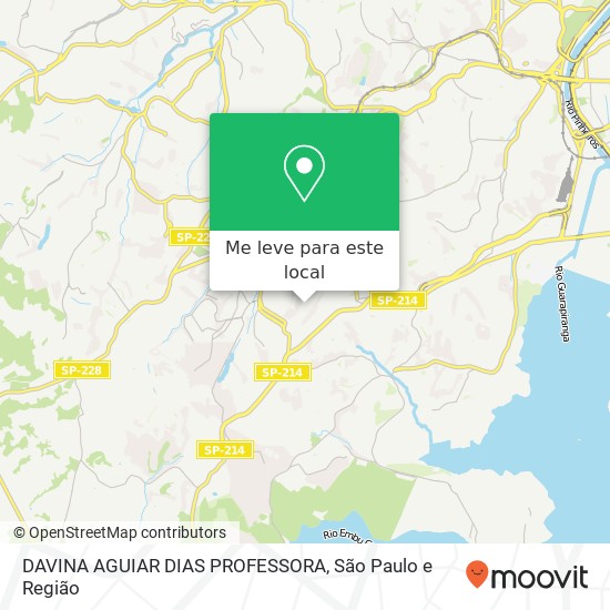 DAVINA AGUIAR DIAS PROFESSORA mapa