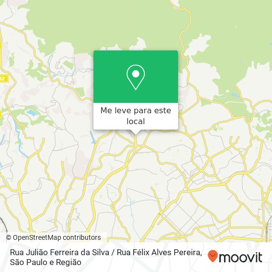 Rua Julião Ferreira da Silva / Rua Félix Alves Pereira mapa