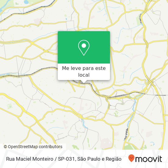 Rua Maciel Monteiro / SP-031 mapa