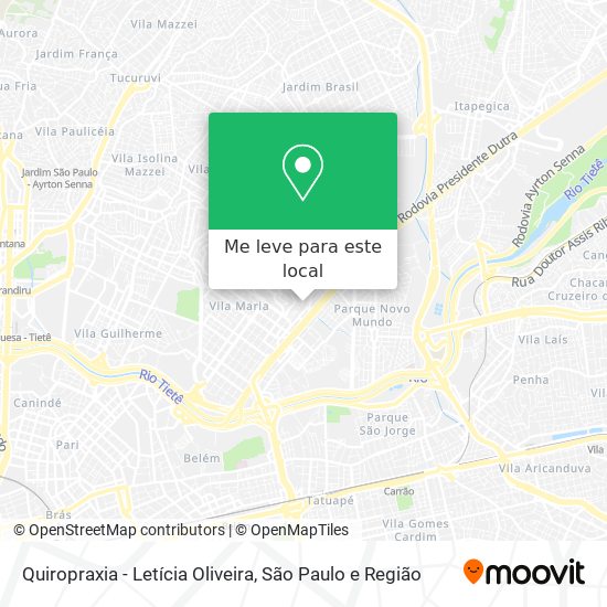 Quiropraxia - Letícia Oliveira mapa