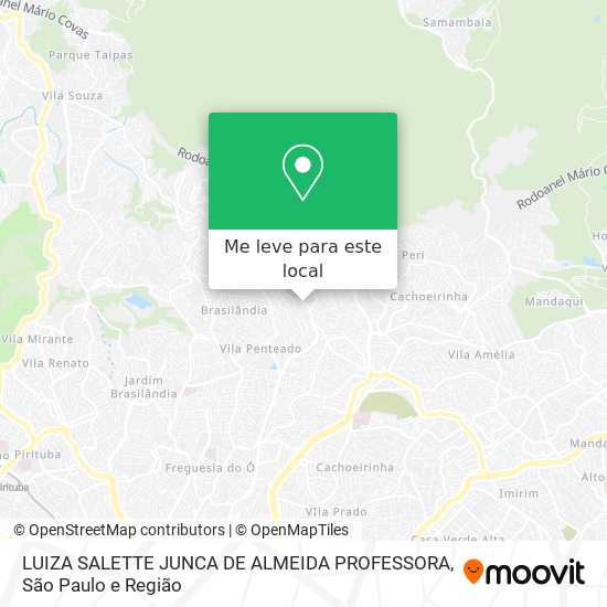 LUIZA SALETTE JUNCA DE ALMEIDA PROFESSORA mapa