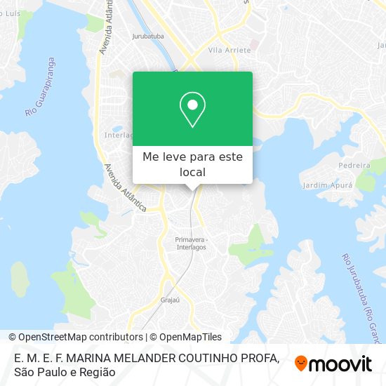 E. M. E. F. MARINA MELANDER COUTINHO PROFA mapa