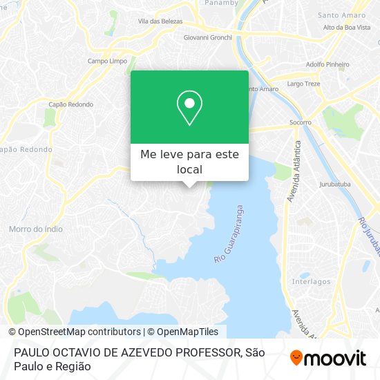 PAULO OCTAVIO DE AZEVEDO PROFESSOR mapa