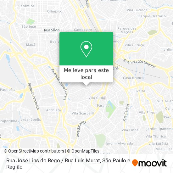 Rua José Lins do Rego / Rua Luís Murat mapa