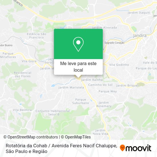 Rotatória da Cohab / Avenida Feres Nacif Chaluppe mapa
