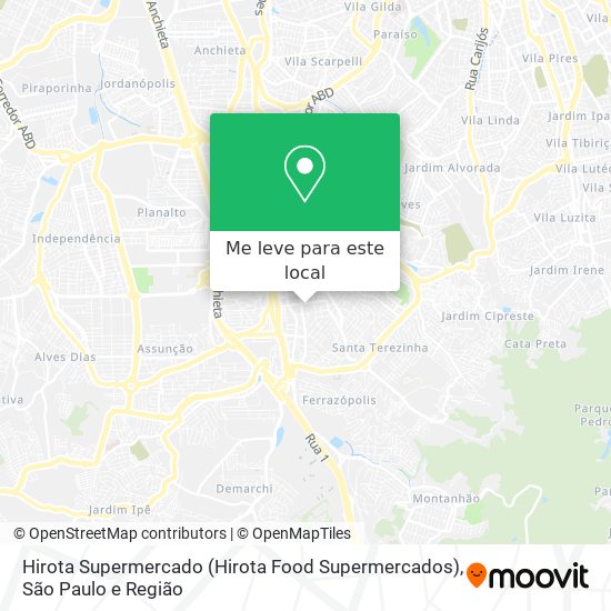 Hirota Supermercado (Hirota Food Supermercados) mapa