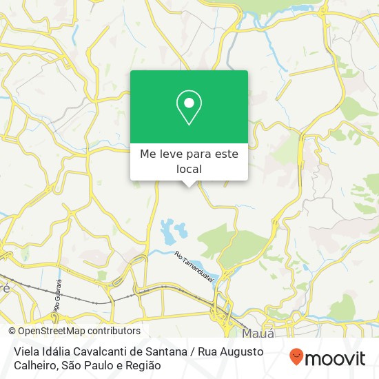 Viela Idália Cavalcanti de Santana / Rua Augusto Calheiro mapa