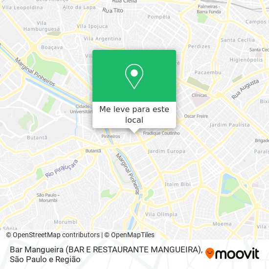 Bar Mangueira (BAR E RESTAURANTE MANGUEIRA) mapa